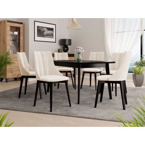 Set 07 pentru 6 persoane Scaun ST97 + Masa Botiler 140x80