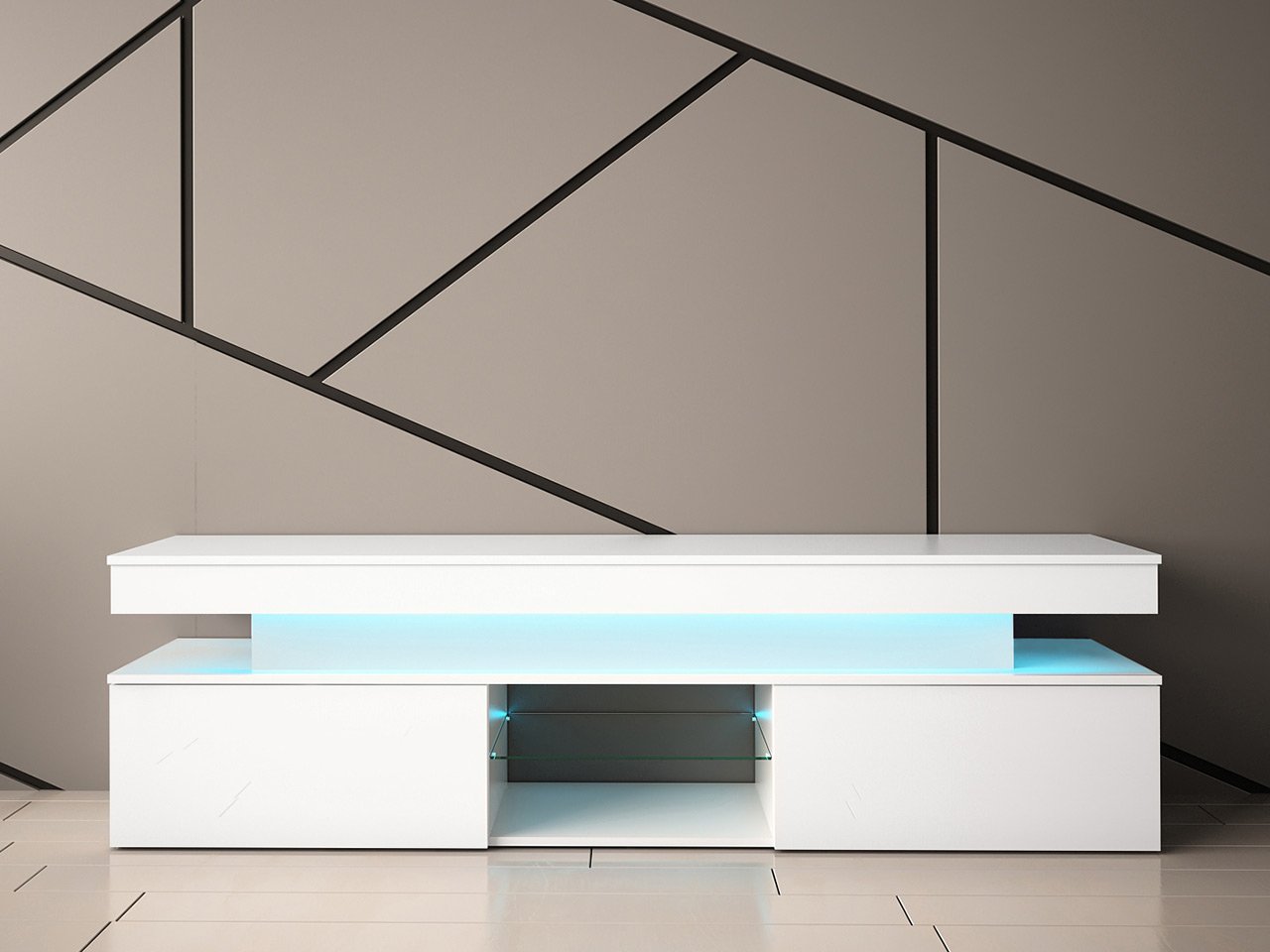 Comoda TV Lestirola 2D 190 LED | livrare gratuită
