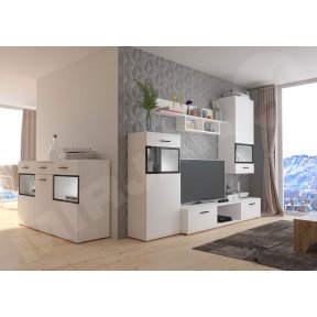 Mobilier pentru montaj pe perete Senul cu comodă